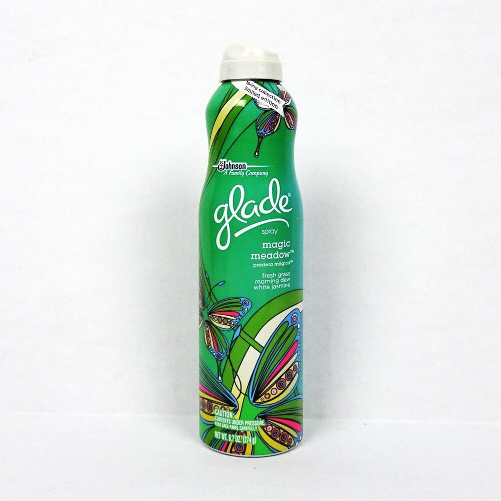 Glade Magic Meadow Room Spray Air Freshener 9.7 oz Eliminate Odors Jasmine New